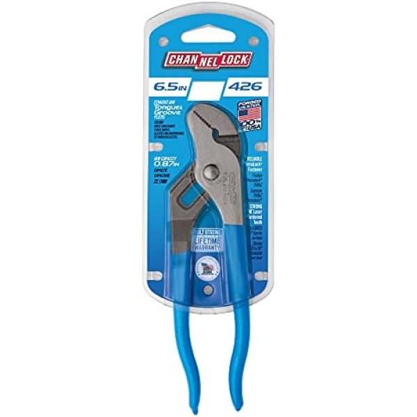 Channellock 426 6.5-Inch Straight Jaw Tongue&Groove Pliers|Groove Joint Plier - Image 4