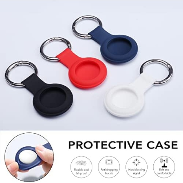 HATALKIN Case Compatible with Apple AirTags Case Keychain Air tag Holder - Image 5