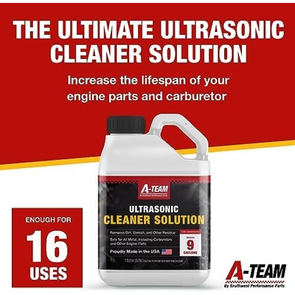 A-Team Ultrasonic Carburetor Cleaning Solution - Great for Carburetors and - Image 4