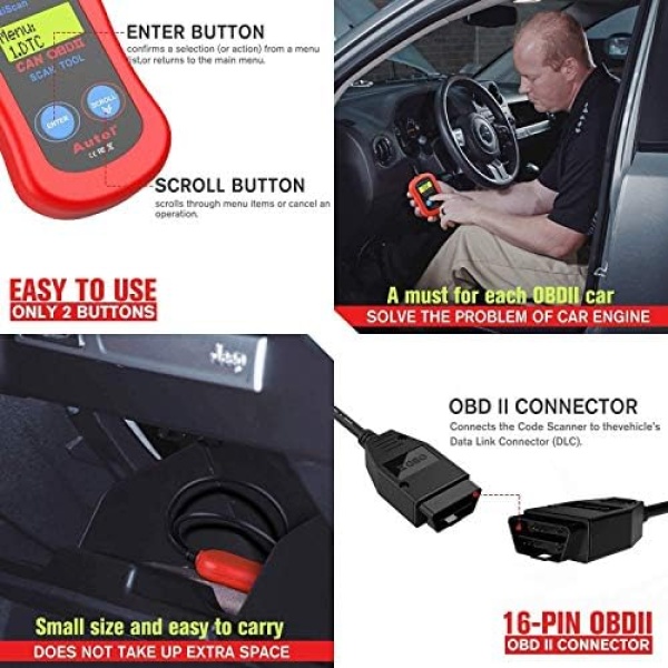 Autel MS300 OBD2 Scanner Code Reader, Turn Off Check Engine Light, Read & Erase - Image 5