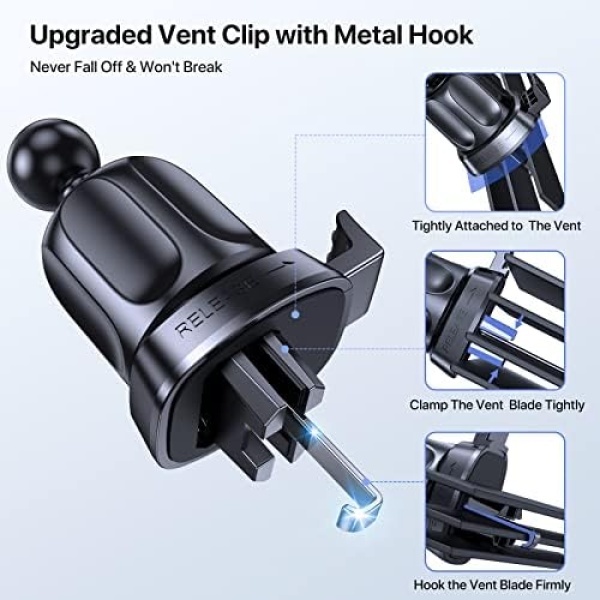 Miracase Car Phone Mount, [Thick Case & Big Phones Friendly] Long Arm Universal - Image 6