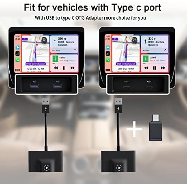 Teeran CarPlay Wireless Adapter for Factory Wired CarPlay 2023 Upgrade Plug - Image 9