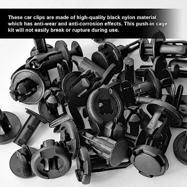 120pcs Retainer Clips Push Type Fasteners 6.8mm 8mm 9mm 10mm - Expansion Screws - Image 7
