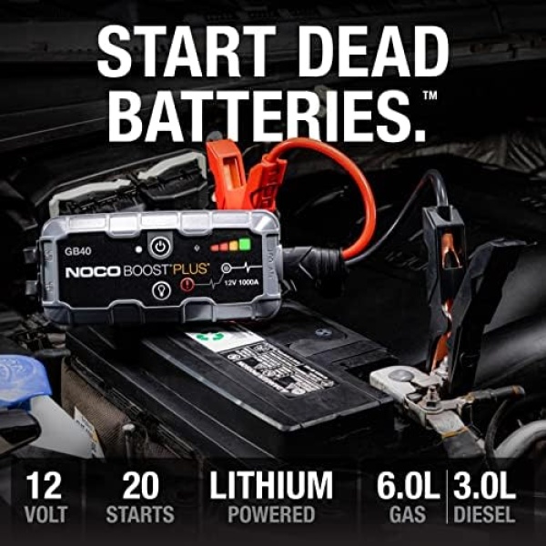 NOCO Boost Plus GB40 1000 Amp 12-Volt UltraSafe Lithium Jump Starter Box - Image 2