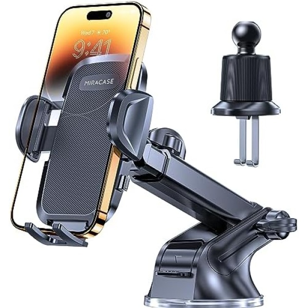 Miracase Car Phone Mount, [Upgraded Strong Military Grade Suction Cup] - Image 7