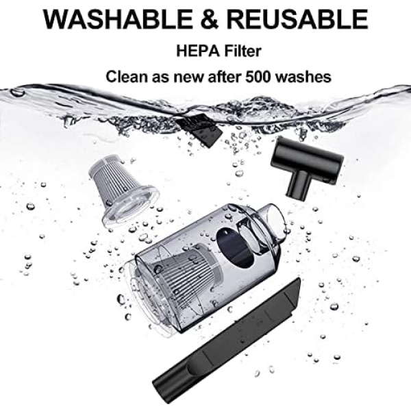saimour Wireless Handheld Car Vacuum Cleaner - 90° Foldable Portable Vacuum - Image 7