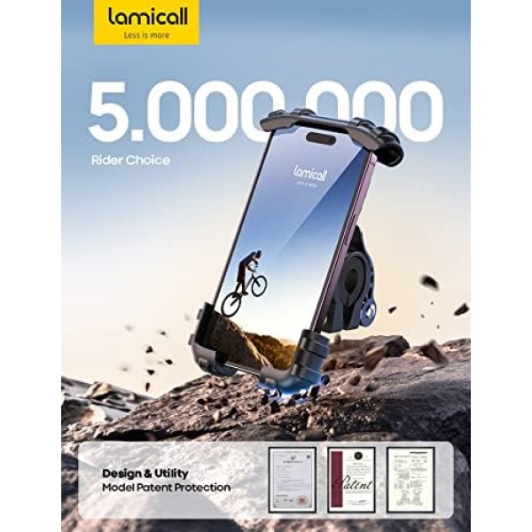 Bike Phone Mount, Motorcycle Phone Holder - Lamicall Motorcycle Bicycle Cell - Image 7