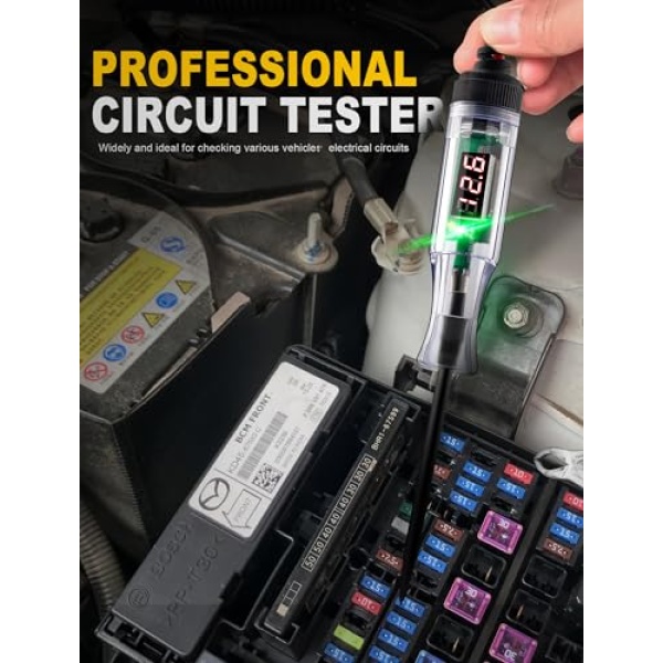 WINAMOO Test Light Automotive 5-90V Digital LED Circuit Tester - Image 6