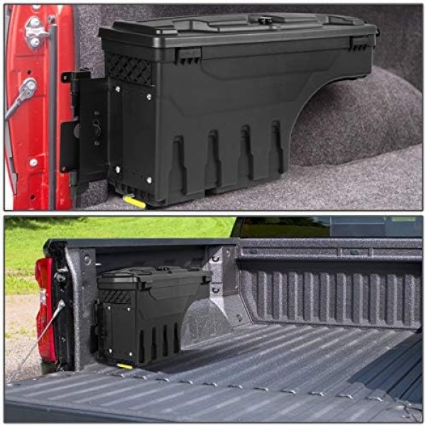 DNA Motoring ZTL-Y-0123 Left Side Truck Bed Wheel Well Tool Box Storage Case - Image 7