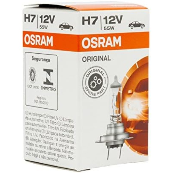 OSRAM ORIGINAL H7, halogen-headlamp bulb, 64210, 12V, folding carton box - Image 5