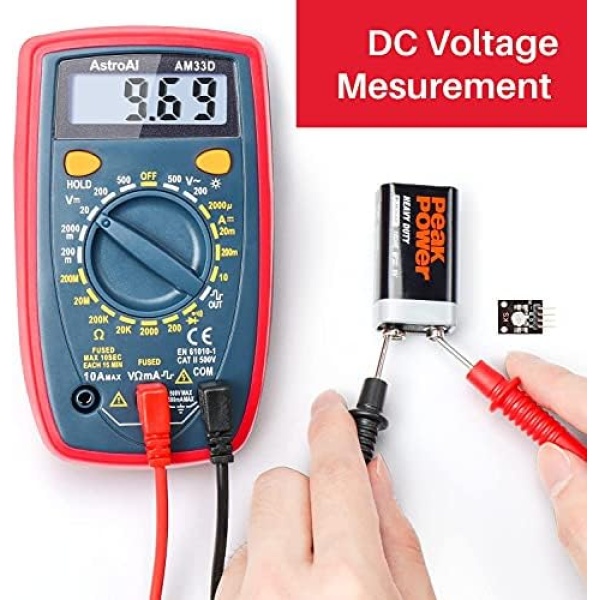 AstroAI Multimeter 2000 Counts Digital Multimeter with DC AC Voltmeter - Image 3
