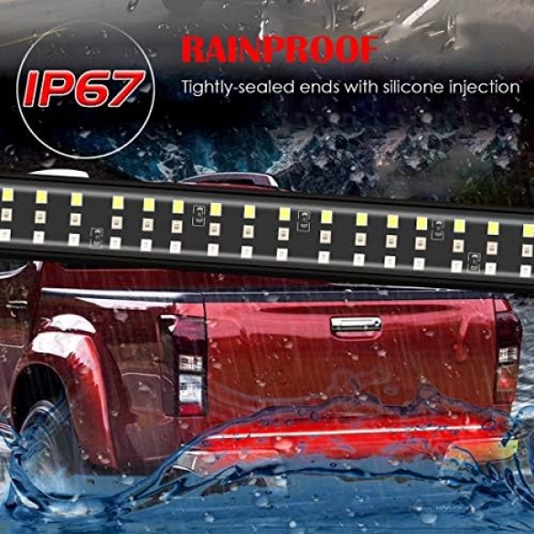 432LEDS Triple Row Tailgate Light Bar, 60 Inch Tail Strip Light Bar for Trucks - Image 5