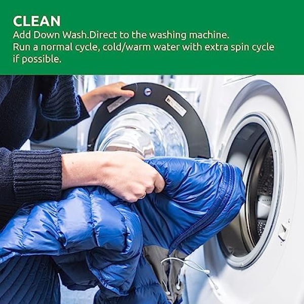Nikwax Down, Down Wash.Direct, 300ml, Specialty Cleaner for Down Jackets - Image 6