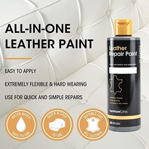 Furniture Clinic Leather Repair Paint & Dye | Self Seal Colourant for Quick - Image 3