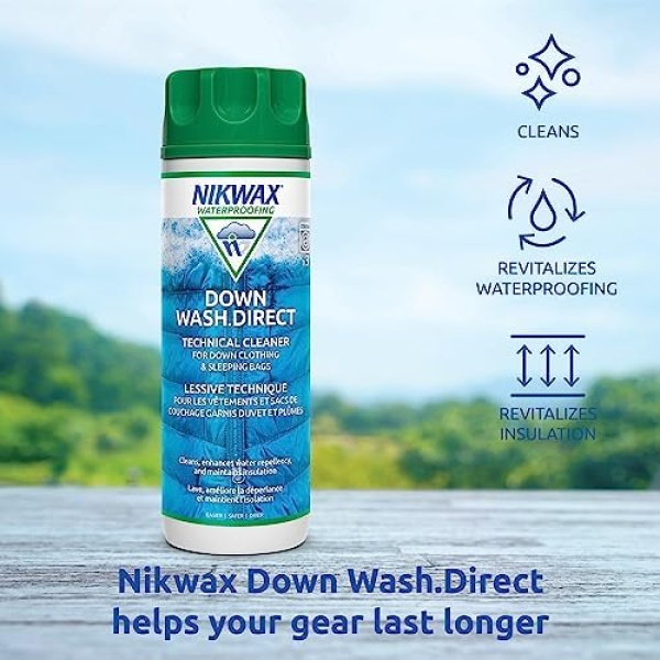 Nikwax Down, Down Wash.Direct, 300ml, Specialty Cleaner for Down Jackets - Image 5