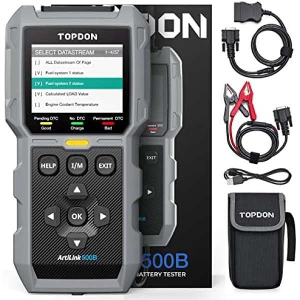 TOPDON AL500B OBD2 Scanner Battery Tester 2 in 1 Code Reader, Full OBDII - Image 7