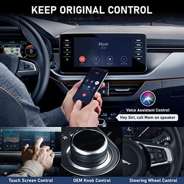 Teeran CarPlay Wireless Adapter for Factory Wired CarPlay 2023 Upgrade Plug - Image 3
