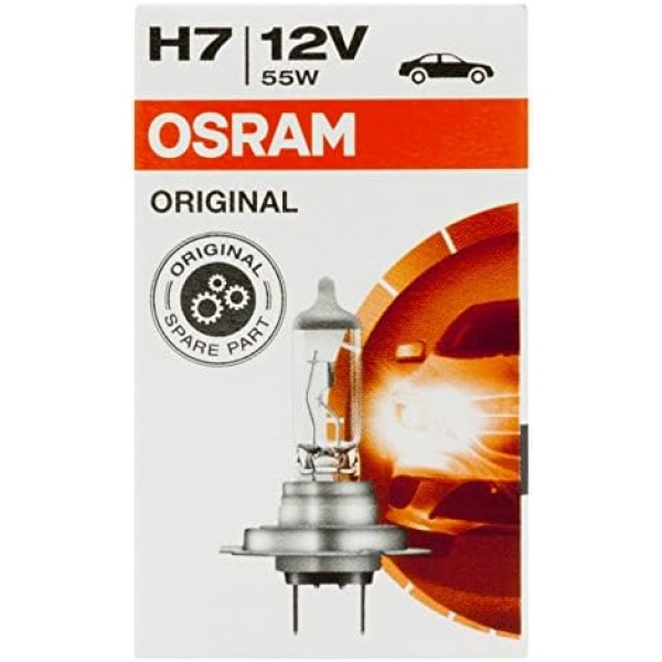 OSRAM ORIGINAL H7, halogen-headlamp bulb, 64210, 12V, folding carton box - Image 4