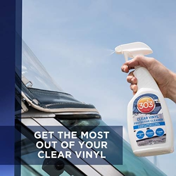 303 Marine Clear Protective Cleaner - Cleans and Protects Vinyl and Plastics - Image 5
