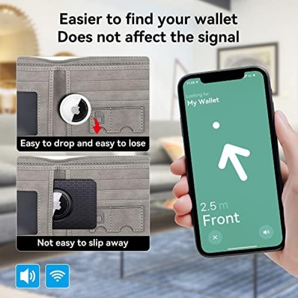 AirTag Wallet Holder Slim Card Insert 2 Pack | Flexible Thin Airtag Wallet Card - Image 4