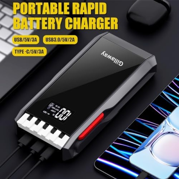 Gillaway 012 Jump Starter Battery Pack, 4000A Peak Car Battery Charger Jump - Image 4