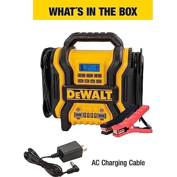 DEWALT DXAEPS14 1600 Peak Battery Amp 12V Automotive Jump Starter/Power Station - Image 4
