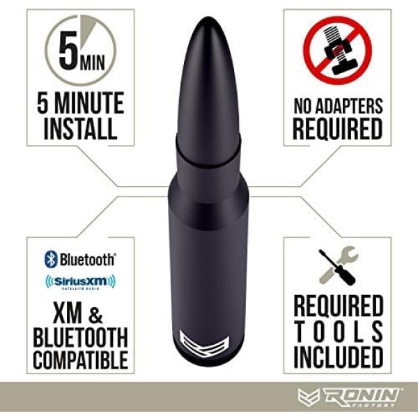 RONIN FACTORY Bullet Antenna for Ford F150 F250 F350 Super Duty Ford Raptor - Image 7