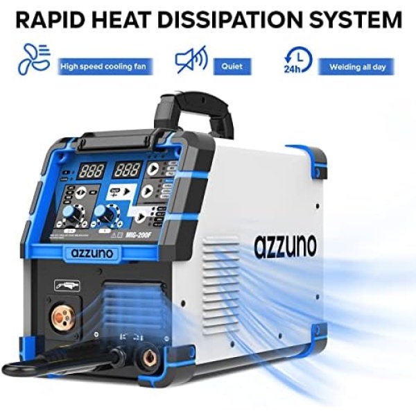 AZZUNO 200A MIG Welder,110V/220V Dual Voltage multiprocess welder - Image 6