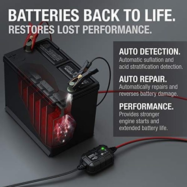 NOCO GENIUS5UK, 5A Car Battery Charger, 6V and 12V Portable Smart Charger - Image 6