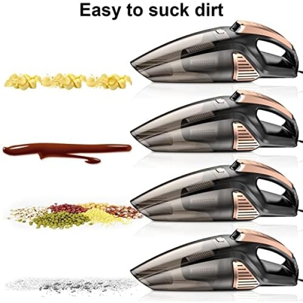 Banaton Car Vacuum Cleaner 7000PA 106W 12V Car Vacuum with LED Light Low Noise - Image 7