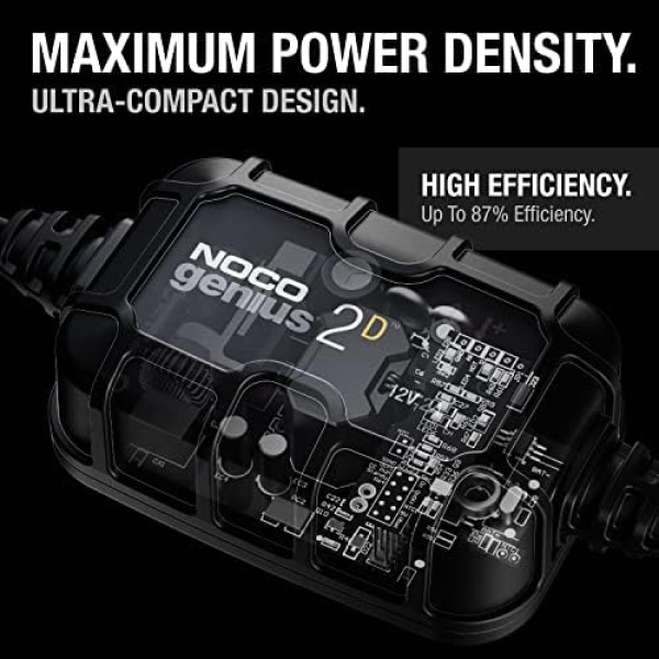 NOCO GENIUS2D, 2A Direct-Mount Onboard Car Battery Charger, 12V Automotive - Image 3