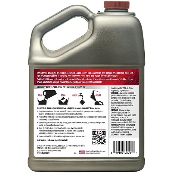 Evapo-Rust ER012 Super Safe – 128 oz., Non Toxic Rust Remover for Auto Parts - Image 2