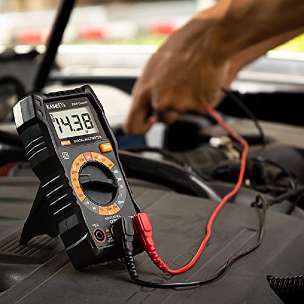 KAIWEETS Digital Multimeter with Case, DC AC Voltmeter, Ohm Volt Amp Test Meter - Image 4
