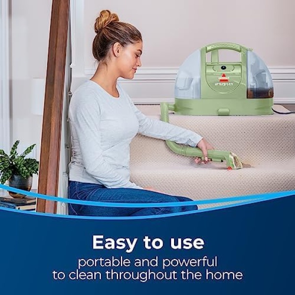 Bissell - Portable Carpet Cleaner - Little Green for Carpet & Upholstery - Image 4