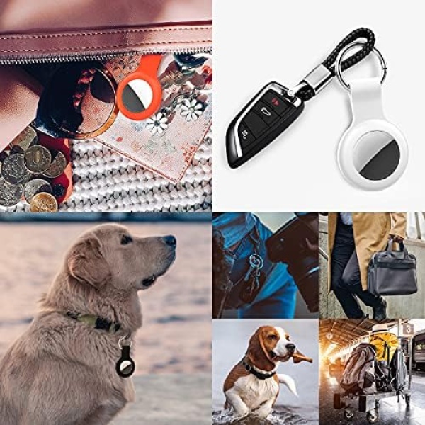 HATALKIN Case Compatible with Apple AirTags Case Keychain Air tag Holder - Image 4