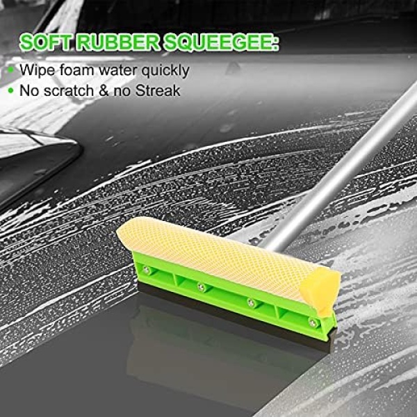 Wontolf 62'' Car Wash Brush with Long Handle Chenille Microfiber Car Wash Mop - Image 4