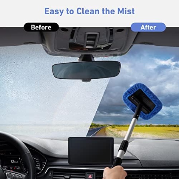 AstroAI Windshield Cleaner, Microfiber car Window Cleaner with 4 Reusable - Image 4