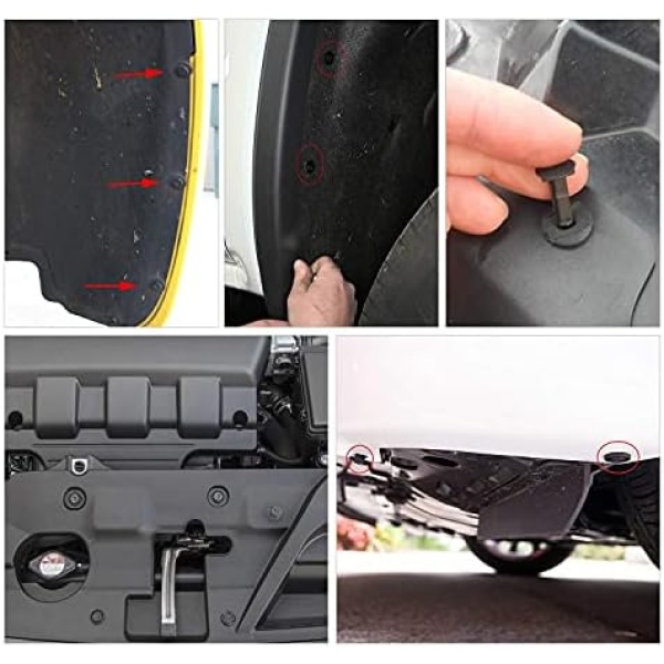 GOOACC 240 Retainer clips+5 fastener Remover Car Plastic Rivets Fasteners Push - Image 8