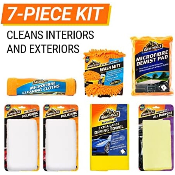 Car Cleaning Kit, Armor All, Set of 7 Car Accessories - Image 4