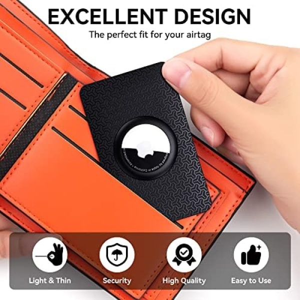 AirTag Wallet Holder Slim Card Insert 2 Pack | Flexible Thin Airtag Wallet Card - Image 3