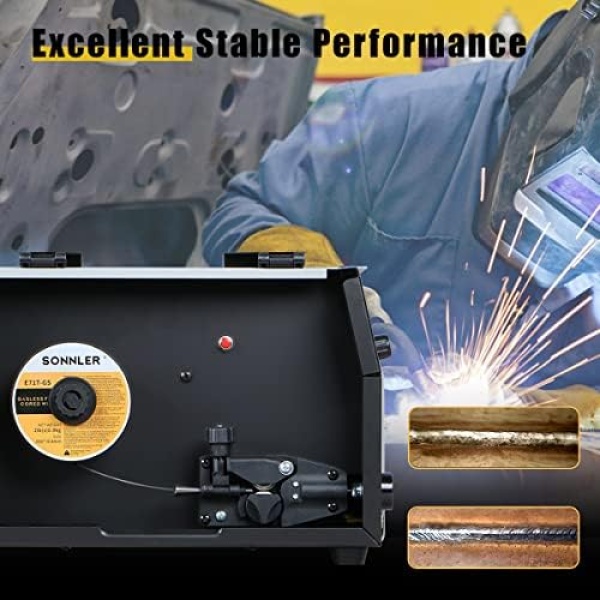 .030 Flux Core Welding Wire, SONNLER Mig Welding Wire, 2Lbs Low Splatter Mild - Image 4