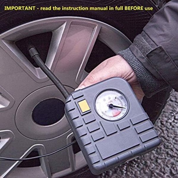 AA Car Essentials 12V Compact Tyre Inflator AA5007 – For Cars Vans Motorbikes - Image 2