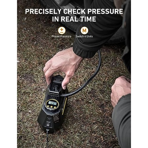 AstroAI Air Compressor Tire Inflator Portable Air Pump for Car Tires 12V DC Auto - Image 4