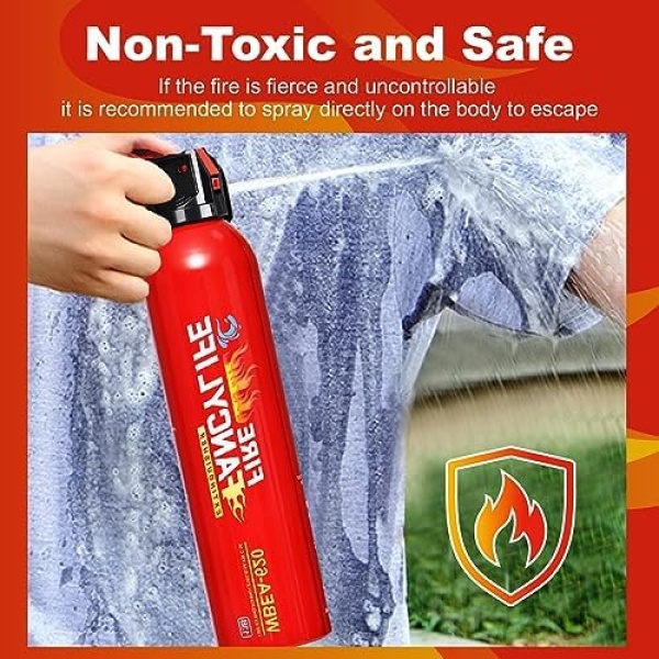 Fancylife Fire Extinguishers for Kitchen - 620ml 1.6 Lb Abc Small - Image 6