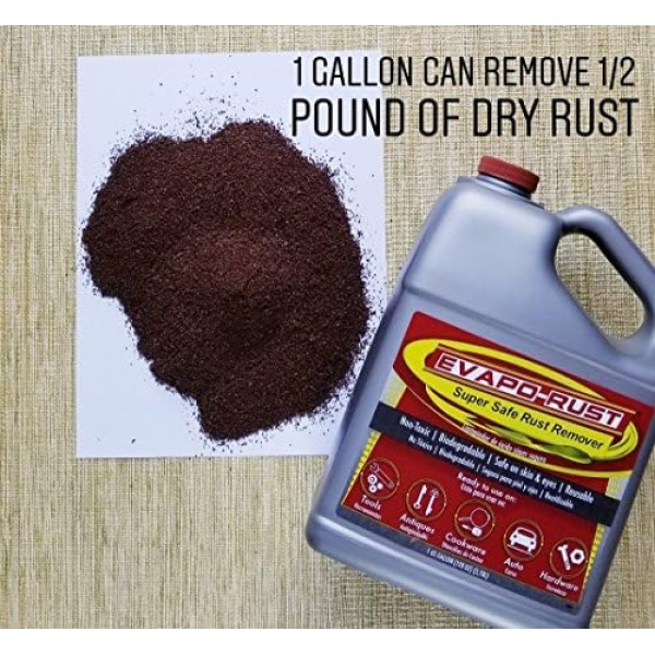 Evapo-Rust ER012 Super Safe – 128 oz., Non Toxic Rust Remover for Auto Parts - Image 3